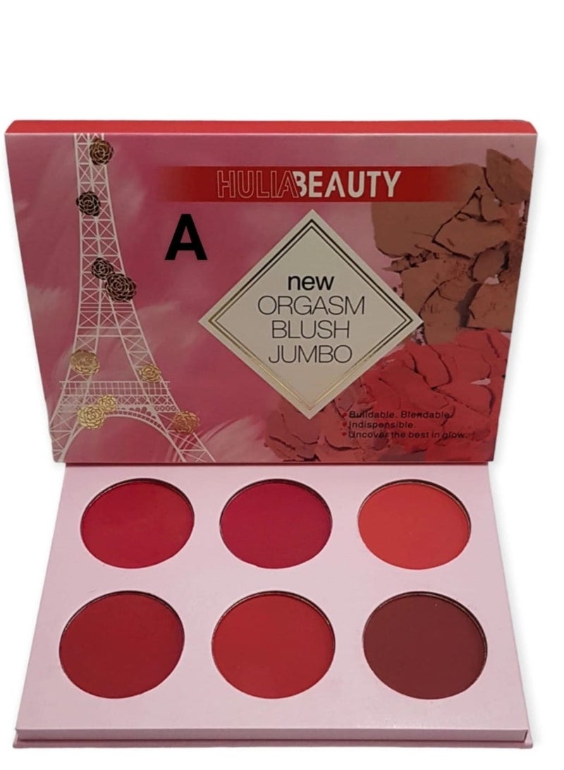 هوليا بيوتي علبة أحمر خدود مكونة من 6 ألوان - Image 1