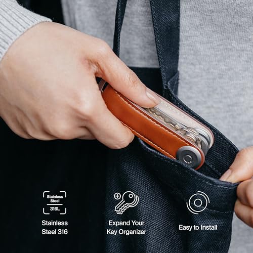 Orbitkey Extension Post for Key Organizer, Add On | Durable Stainless Steel, Easy to Install, Slim Design | Expands Key Organizer to Hold 4 Extra Keys - Image 3