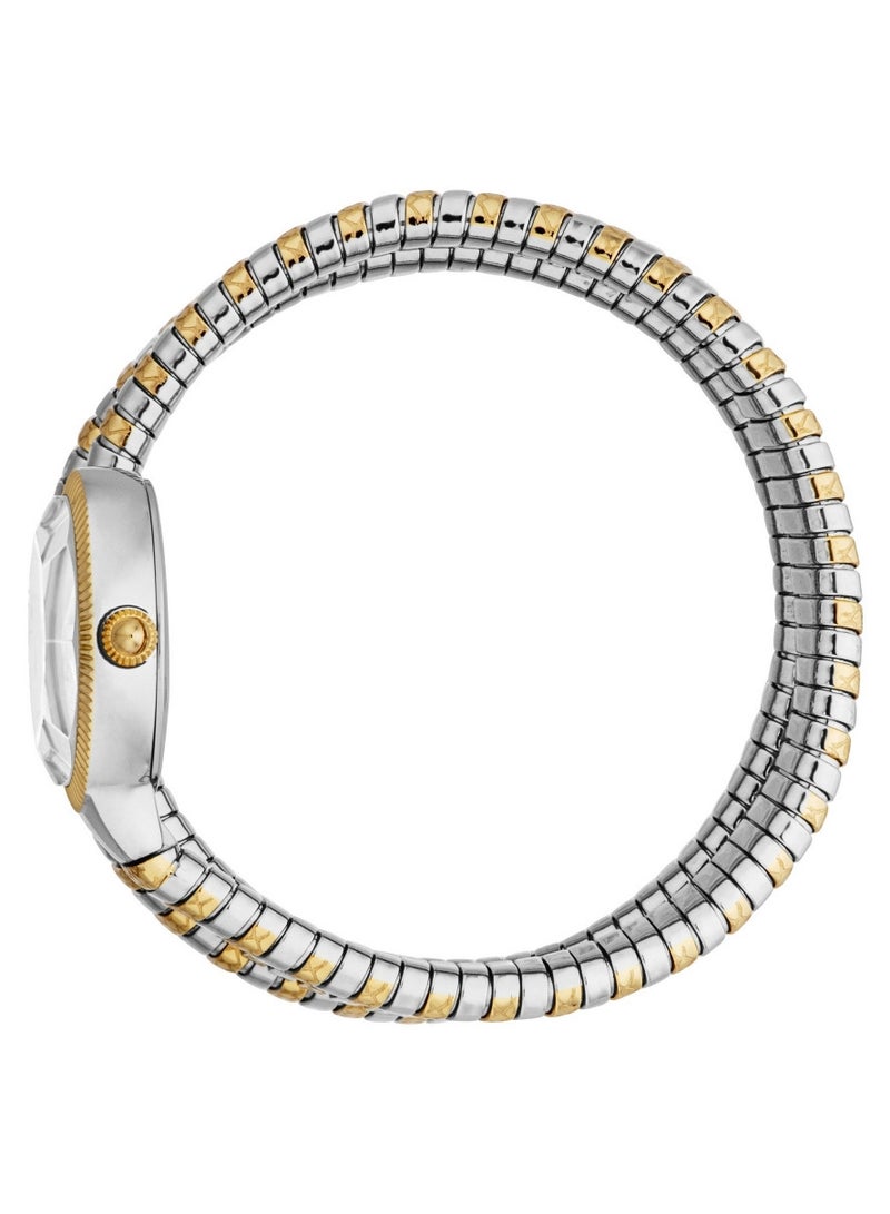 Just Cavalli Women Serpent Design White Dial Two Tone Watch - JC1L269M0055 - Image 3