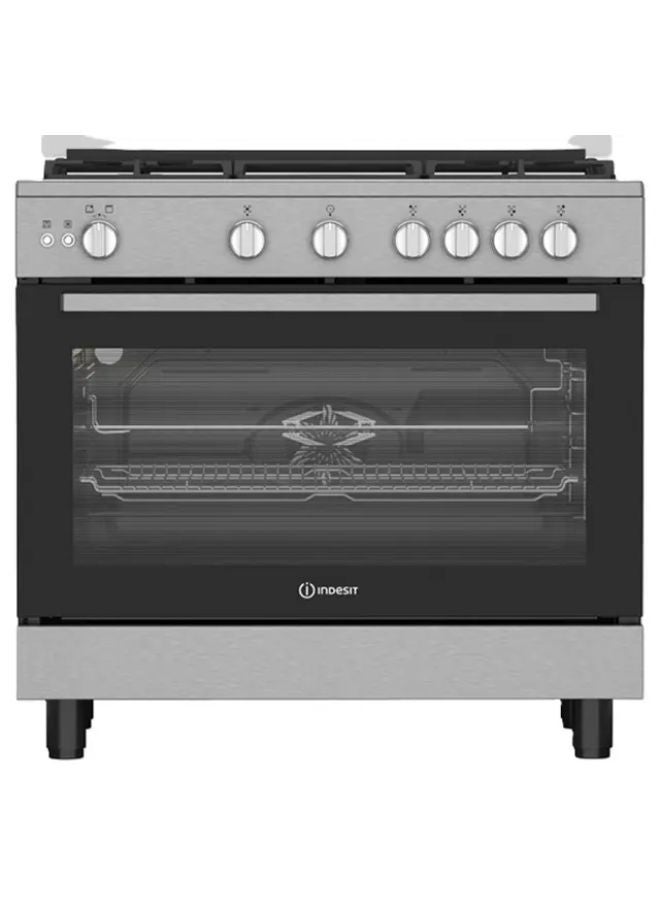 Gas Cooker , 5 Burners , Stainless Steel INR9 GGF 21115 XNA silver