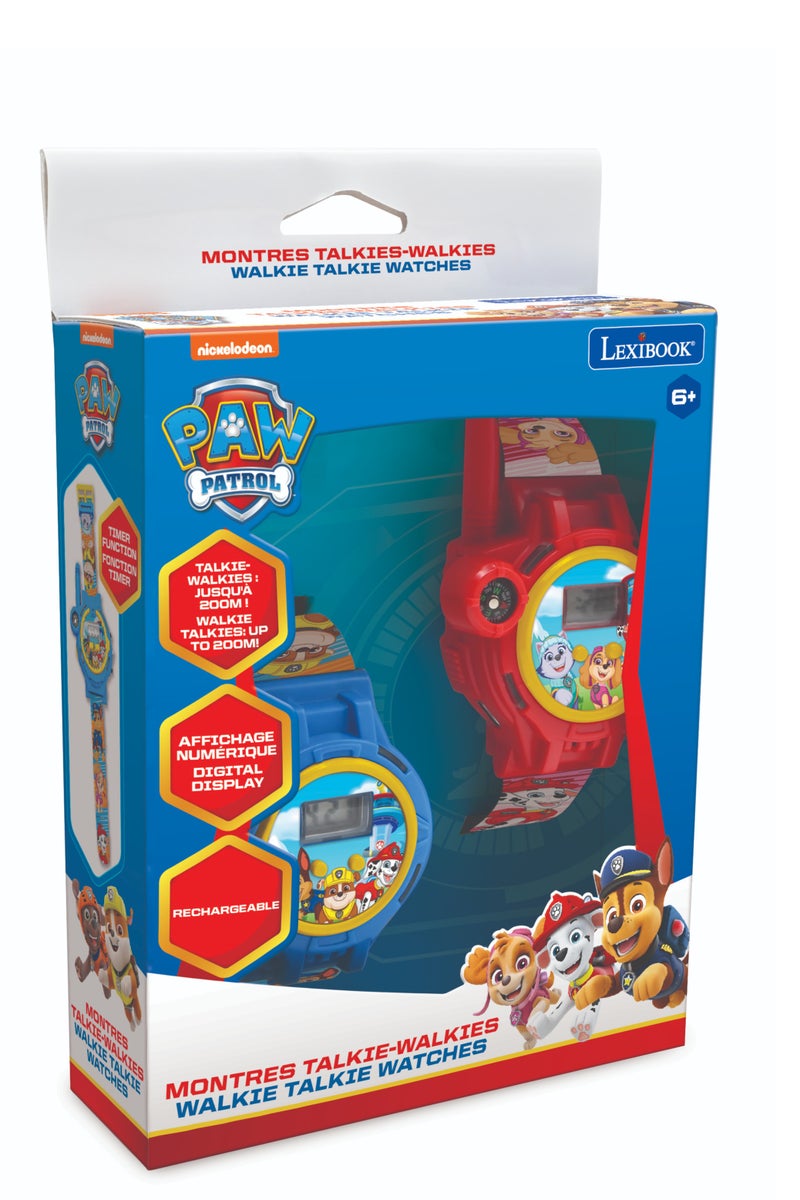 ليكسيبوك ساعة Lexibook Paw Patrol الرقمية مع جهاز اتصال لاسلكي 200 متر  - Image 1