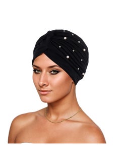 Beaded Indian Hat - Black