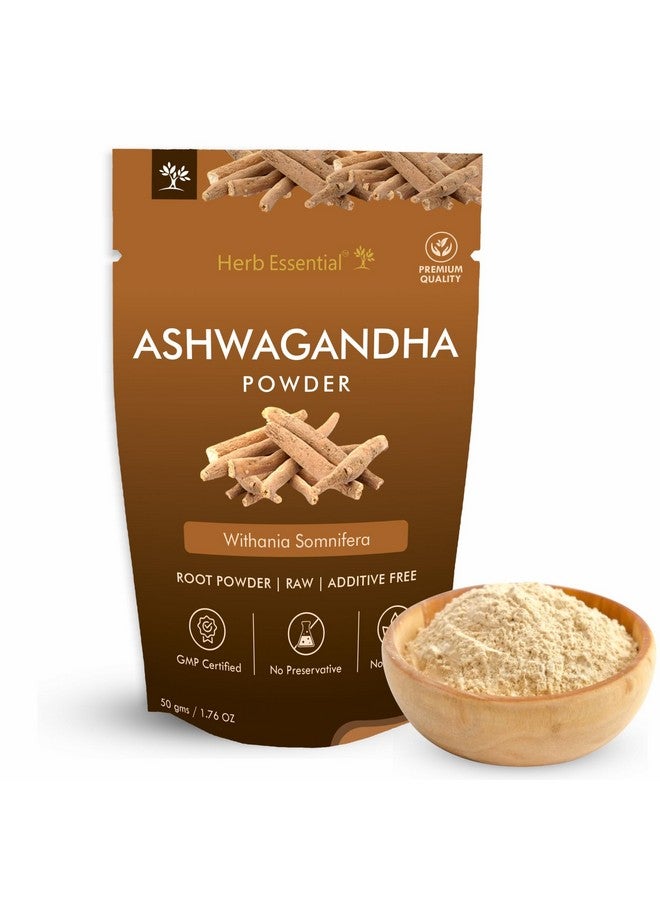 Herb Essential مسحوق أشواغاندا النقي الأساسي من الأعشاب - 50 غ - Image 1
