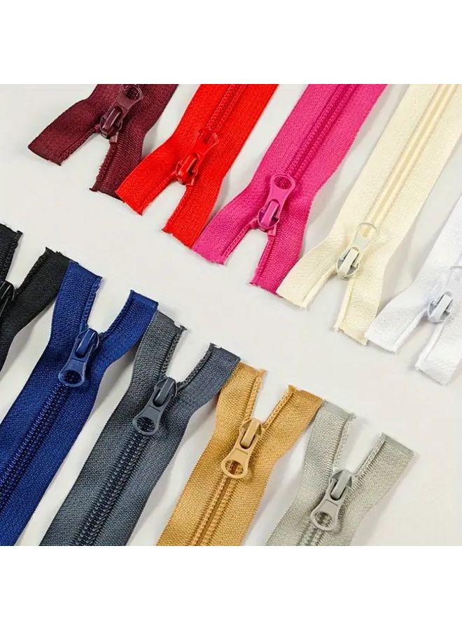 5 Pack Beige Nylon Zipper Pull Tabs with Closure for Bags Jackets Sewing - Image 2