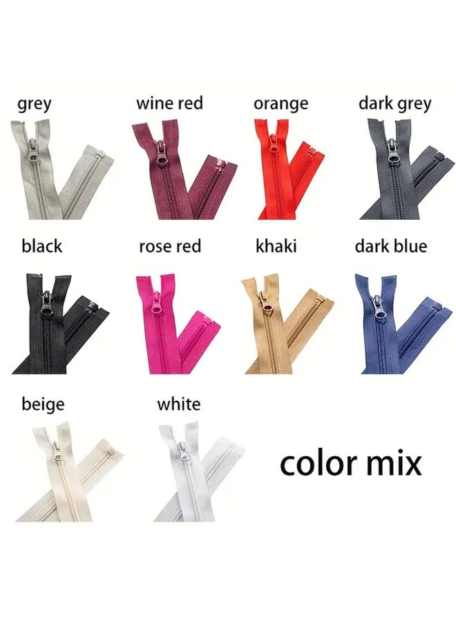 5 Pack Beige Nylon Zipper Pull Tabs with Closure for Bags Jackets Sewing - Image 5