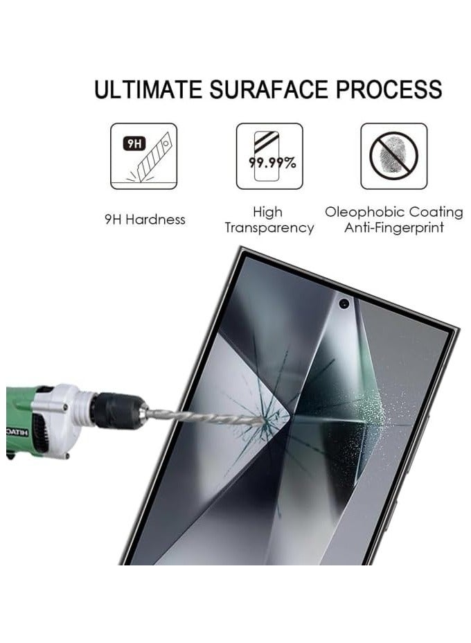 Screen Protector Compatible with Samsung Galaxy S25 [Support Fingerprint Unlock] Scratch Resistant Full Coverage Easy Installation 9H Tempered Glass - Image 4