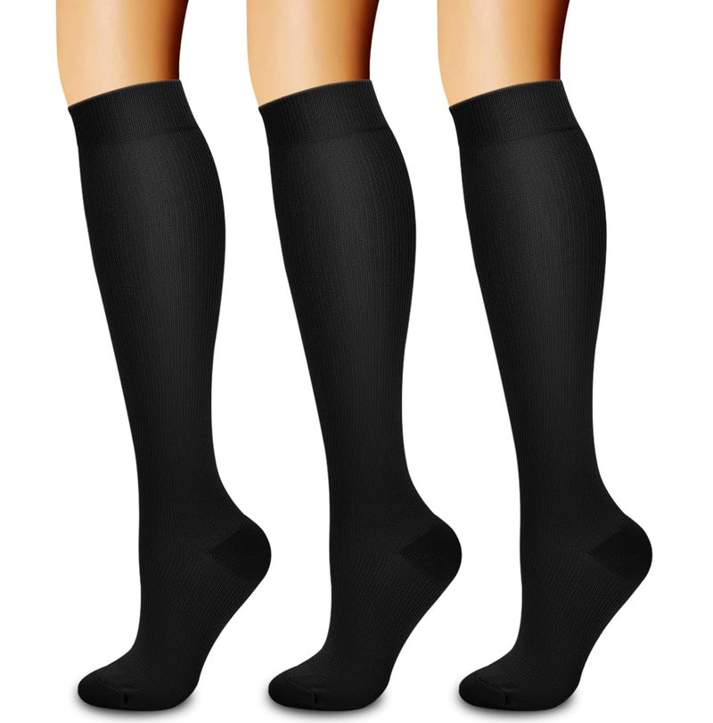 Laite Hebe 3 Pack Compression Sock-Compression Sock For Women and Men Circulation -Best for Running,Athletic Sports - Image 1