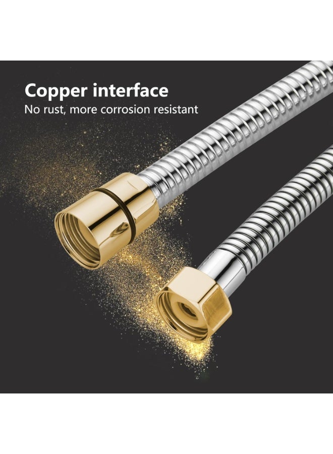 BRIMIX Stainless Steel Flexible Shower Hose Replacement for Hand Showerhead Leak-Proof Rust Resistant Shattaf Hose Chrome 1.2M - Image 3