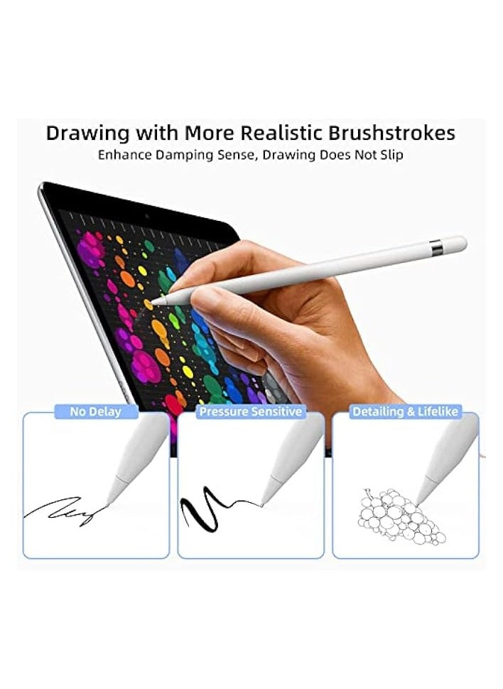 PROMASS Replacement Tips for Apple Pencil 1st/2nd Generation, Upgraded Longer Fine Point High Sensitive Pen Like Pencil Nib, No Wear Out Noiseless Precise Control Stylus Tip for iPad Pro Pencil  - Image 2