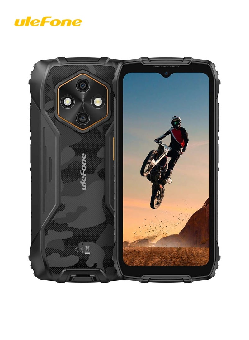 أوليفون Ulefone RugKing 4 Pro Rugged Smartphone | 8GB RAM + 256GB ROM | 10200mAh Battery | 6.56" HD+ Display | 48MP AI Camera | Android 15 | IP68/IP69K Waterproof | MIL-STD-810H | NFC | Dual SIM 4G | Black - Image 1