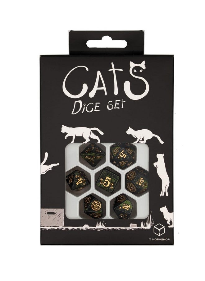 Q WORKSHOP - Q-Workshop Cats Dice Set Pixel, Dice Game - Image 1