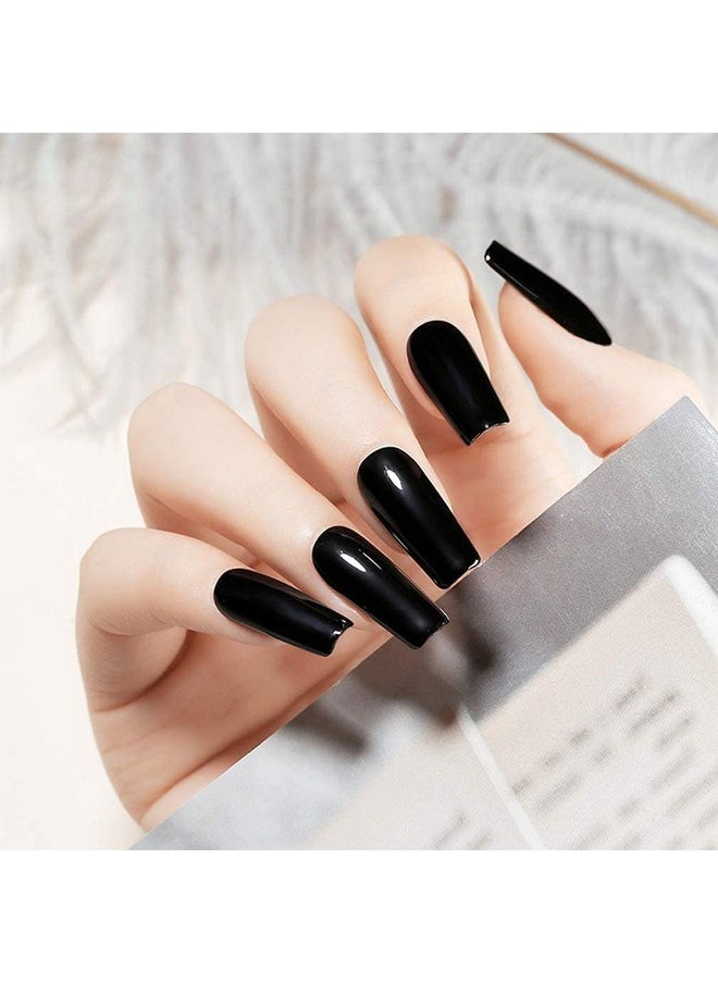 V VENALISA - Venalisa 2Pcs Black White Gel Nail Polish Kit Nail Gel Polish Set Soak Off Uv Led Nail Art Starter Manicure Salon Diy At Home - Image 1