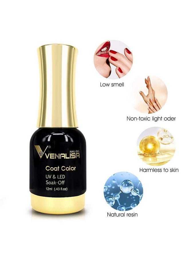 V VENALISA - Venalisa 2Pcs Black White Gel Nail Polish Kit Nail Gel Polish Set Soak Off Uv Led Nail Art Starter Manicure Salon Diy At Home - Image 1