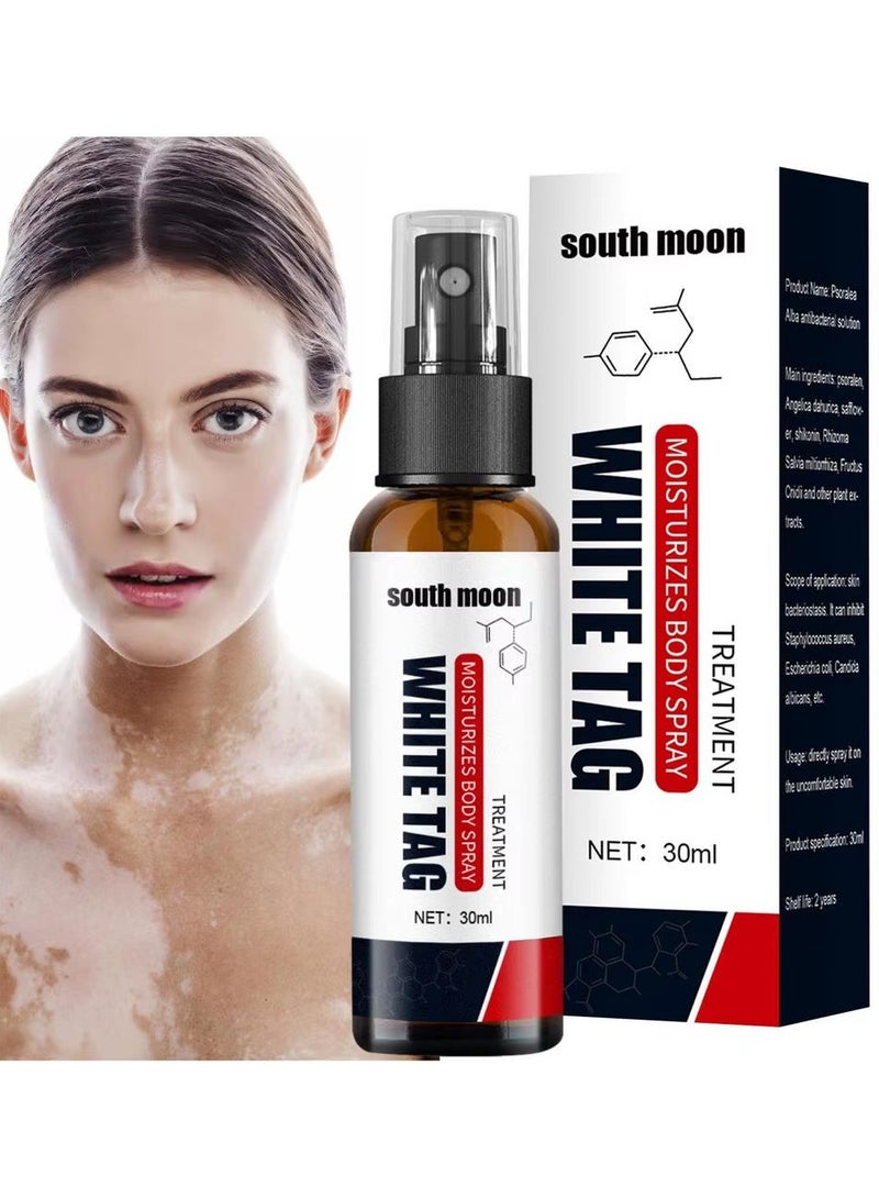 SOUTH MOON بخاخ ديرماكس لعلاج الصدفية - 30 مل بخاخ صدفية، مهدئ ومرطب كريم صدفية القطران، بخاخ للعناية بالبشرة لفيتليغو - Image 1