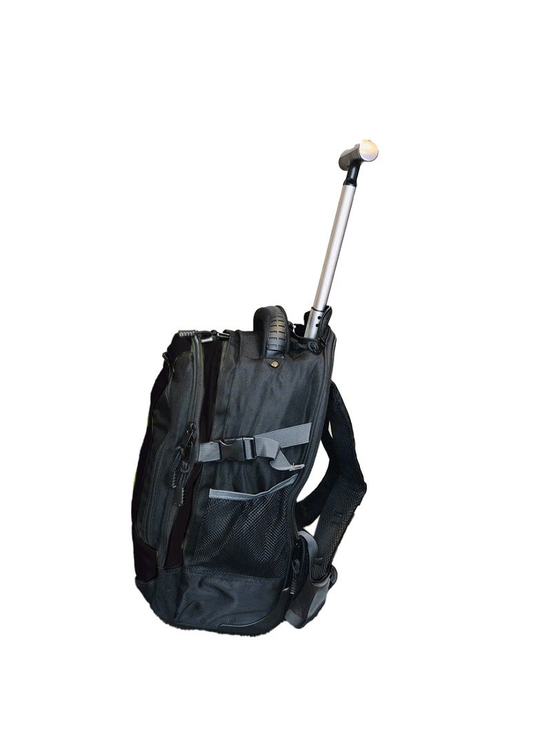 nuzki - Trolley School Bag for Students - Multi-Functional Backpack with Wheels - Ideal School Bags for Girls and Boys - Travel-Friendly Trolley Luggage 17 inch - Image 1