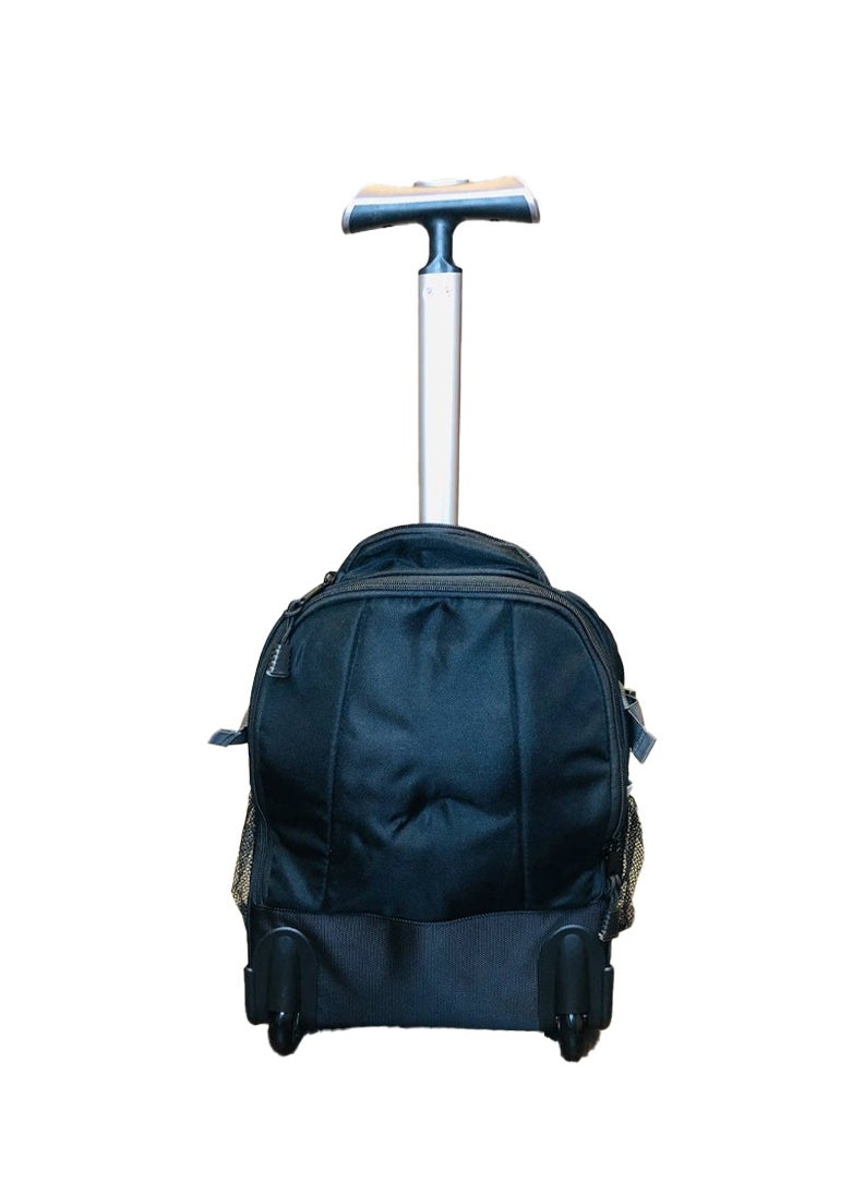 nuzki - Trolley School Bag for Students - Multi-Functional Backpack with Wheels - Ideal School Bags for Girls and Boys - Travel-Friendly Trolley Luggage 17 inch - Image 1