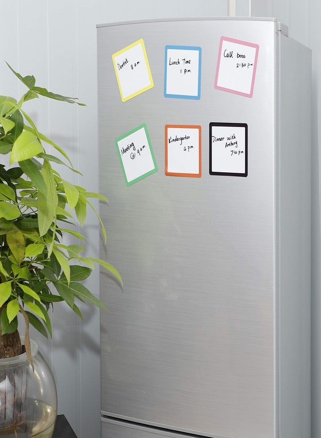Navy Penguin Dry Erase Magnets Set - 24 Pack - 4x4 in Whiteboard Magnetic Notes Planning Pads Labels - Small White Board Magnet Strips Name Tags for Home and Office - Image 4