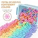 NiToy 300PCS Interlocking Snowflake Building Block Toy for Kids Ages 3 MultiColor Solid Plastic Early Learning Creativity Educational STEM Toy with Carrying Case Safe Material Macaron Colors - Image 4