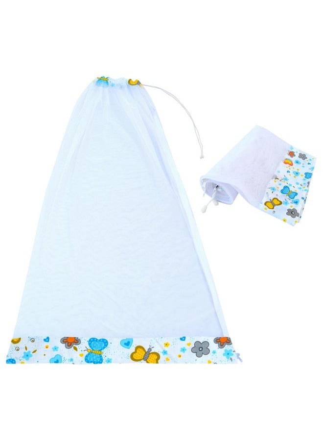 Younique Hanging Baby Cradle Mosquito Net for Cloth Cradle/Swing/Jhula/Thottil/Jhoola with Side Zip Opening, Thottil Kosuvalai Mosquito Net for Baby Cradle Swing (0-3 yrs) - Blue Butterflies - pzsku/Z39AF4D9FD3F8B65838E8Z/45/_/1738305764/775c80c2-f66c-412d-9076-e6dac0dfd793