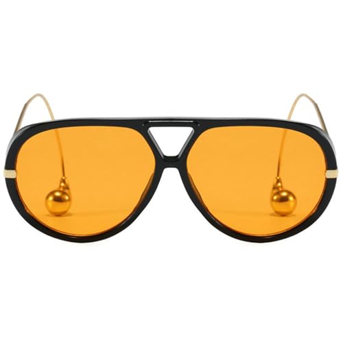 willochra Vintage Oversized Pilot Shield Sunglasses Women Luxury Trendy Goggles Sun Glasses For Ladies Big Frame Eyewear UV400 C4 - Image 1