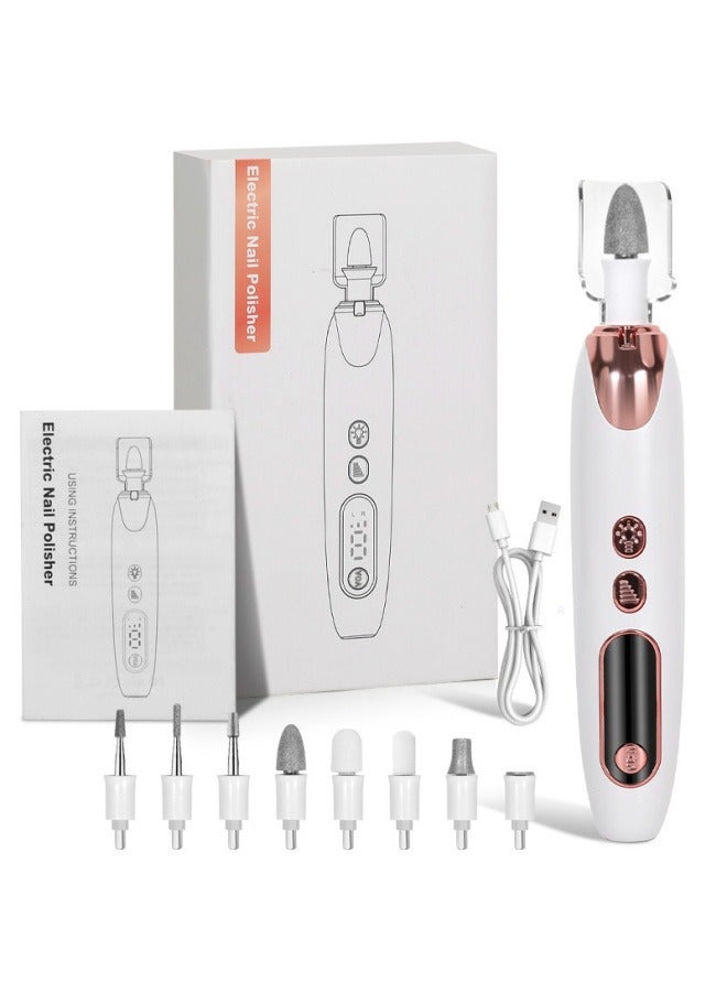 general Small electric nail polish machine, nail remover and polishing integrated multi-function nail polisher, portable charging - Image 1