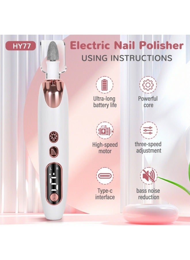 general Small electric nail polish machine, nail remover and polishing integrated multi-function nail polisher, portable charging - Image 4
