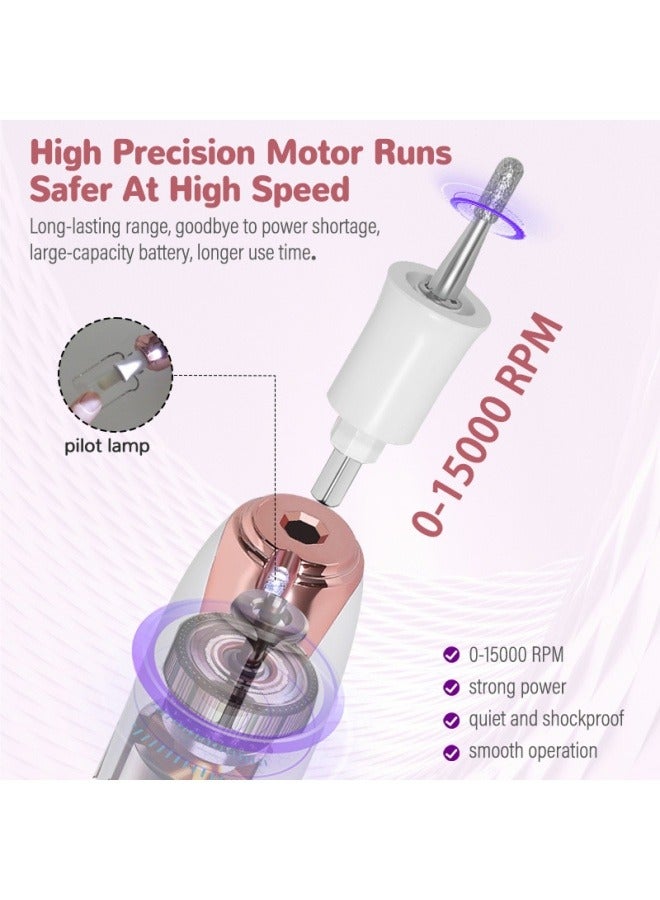 general Small electric nail polish machine, nail remover and polishing integrated multi-function nail polisher, portable charging - Image 2