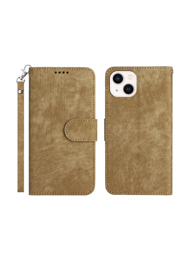 Suteni Flip Cover Leather Protective Hidden Card Slots Phone Case for iPhone - Image 1