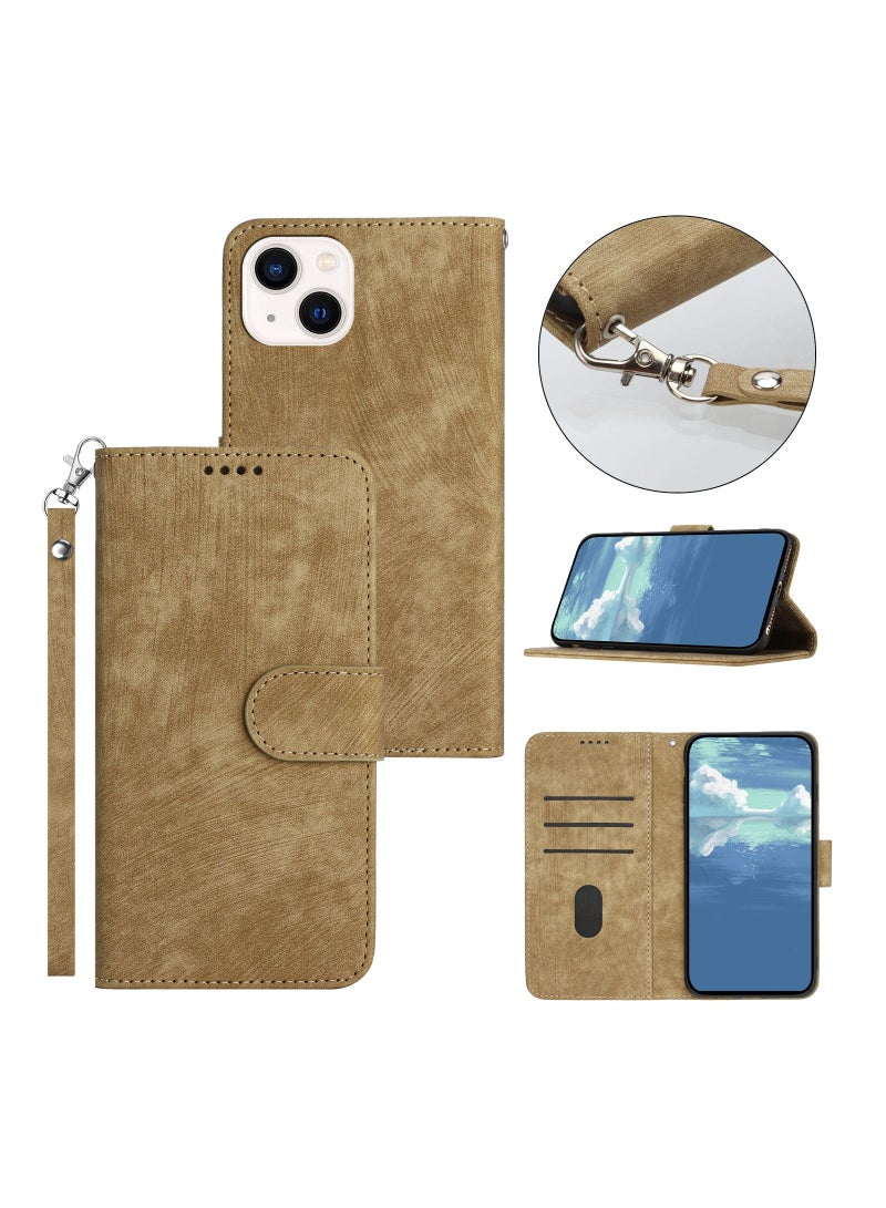 Suteni Flip Cover Leather Protective Hidden Card Slots Phone Case for iPhone - Image 2