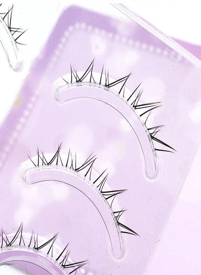 LASGOOS Bottom Lower Under False Eye Lashes LASGOOS 5 Pairs Length 4-7mm Pack Grafted Clear Thin Band Fake Eyelashes Natural Look Reusable Lashes Cute Lash For Wedding Bride Daily Eye Makeup - Image 5