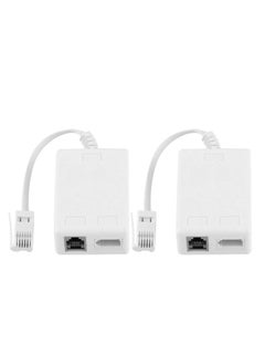 ADSL Microfilter InstallerParts ADSL Modem Phone Filter for Interference Elimination and Static Noise Blocker for Answering Machine Fax Machine Telephones Landline Cordless