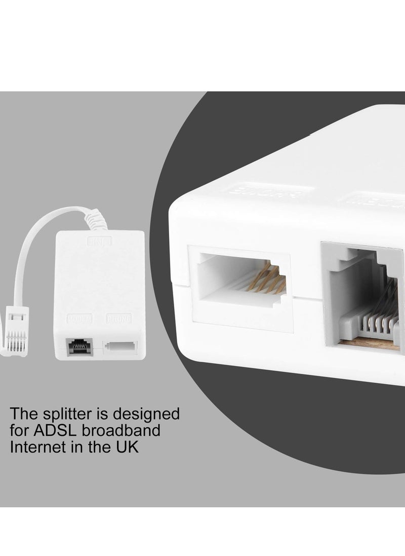 SYOSI - ADSL Microfilter InstallerParts ADSL Modem Phone Filter for Interference Elimination and Static Noise Blocker for Answering Machine Fax Machine Telephones Landline Cordless - Image 1