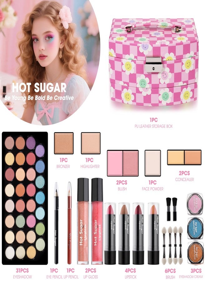 Hot Sugar Girls Makeup Kit Deluxe Starter Gift Set for Teens (Floral) - Image 2