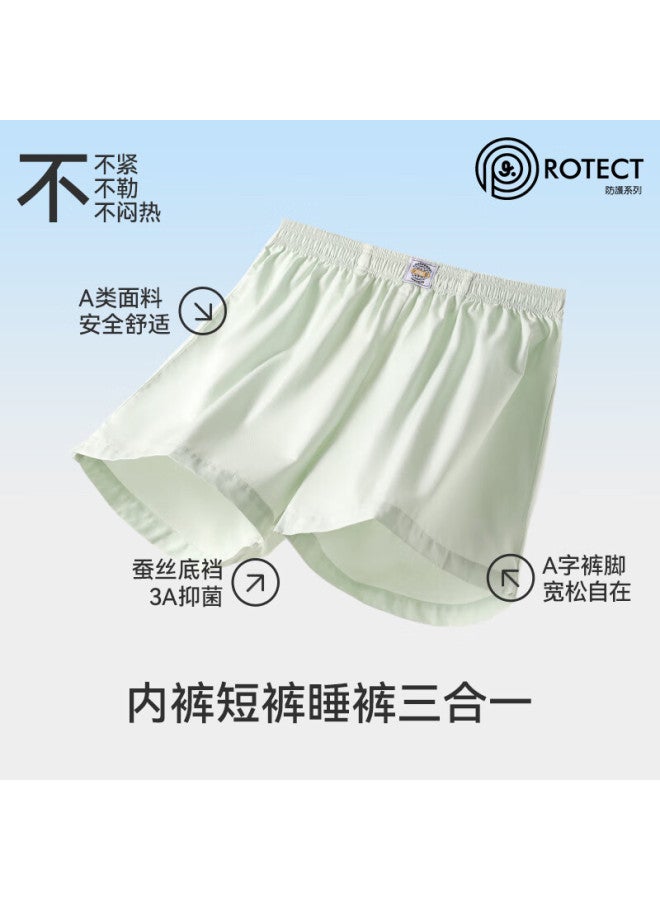 Long time companion Jiusuibian Boys' Three-in-one Loose Cotton Alro Pants For Children, Big Kids' Sleep Shorts, Boxer Briefs 508011z - Image 3