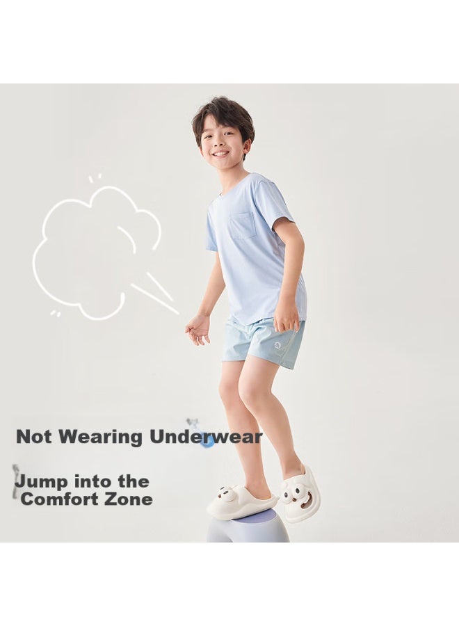 Long time companion Jiusuibian Boys' Three-in-one Loose Cotton Alro Pants For Children, Big Kids' Sleep Shorts, Boxer Briefs 508011z - Image 4