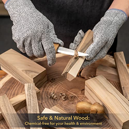 BeaverCraft Walnut Wood for Carving BW10 pcs Wooden Blocks for Whittling and Crafts - Wood Carving Blocks for Creative Projects - Image 5
