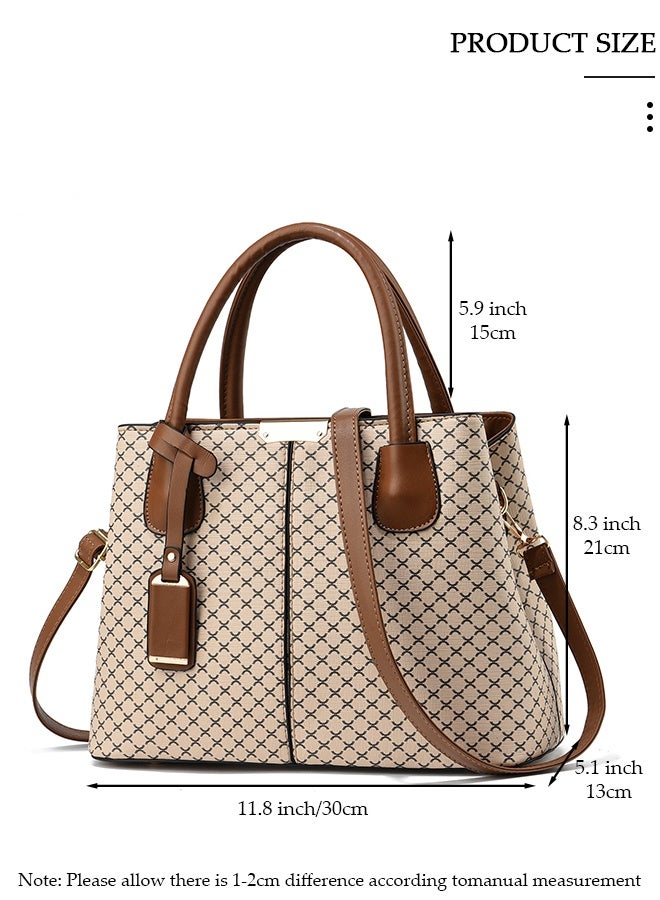 DUNISO Elegant Women's Handbag with Removable Shoulder Strap Large Capacity Tote Shoulder Bag Fashion Ladies Satchel Bag for Office Travel Daily Bag - Image 2