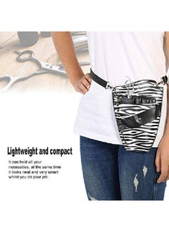 Semme Hair Scissor Holster Hairdressing Pouch Barber Shears Holster Hairdressing Salon Scissors Kit Bag Scissors Holder Pouch For Hair Stylist With Rivet Clips Waist Shoulder Belt(5 Scissor Pouches)  - Image 5
