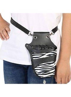 Semme Hair Scissor Holster Hairdressing Pouch Barber Shears Holster Hairdressing Salon Scissors Kit Bag Scissors Holder Pouch For Hair Stylist With Rivet Clips Waist Shoulder Belt(5 Scissor Pouches)  - Image 2