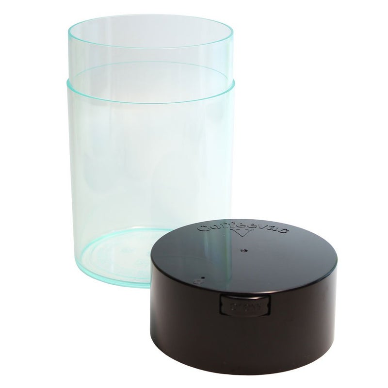 Coffeevac 1LB - Patented Airtight Container with Degassing Valve | Multi-use Vacuum Container Works as Smell Proof Containers for Ground Coffee and Coffee Bean Containers. Black Cap and Clear Body - Image 2