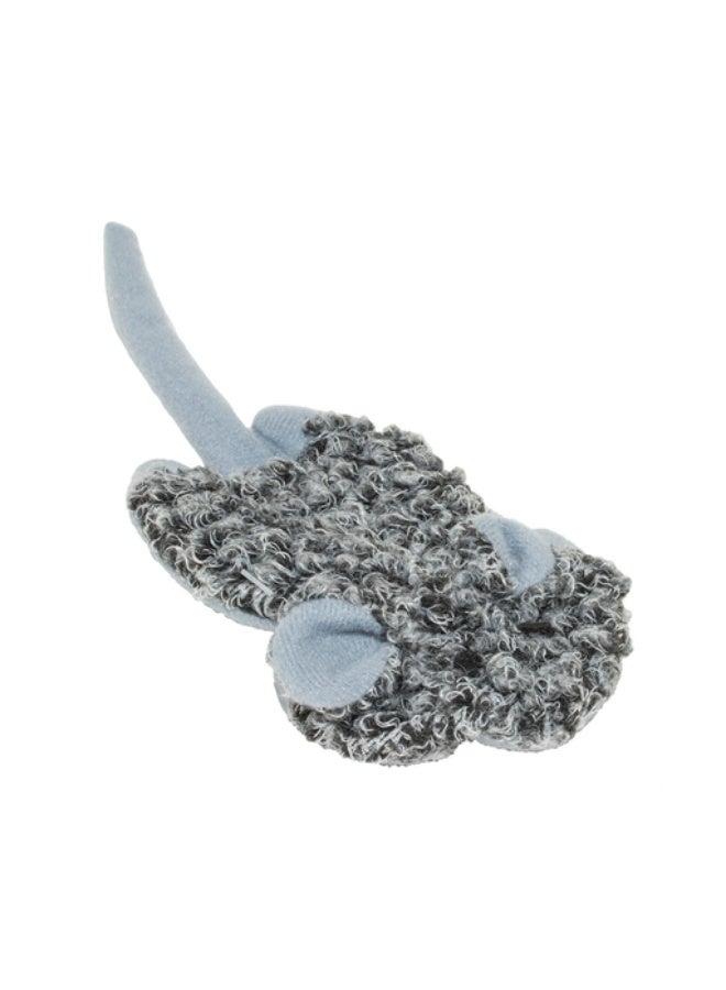 دوفو + لعبة قطط Duvo+ Cushy Crackle Mouse Grey - 18x8x2cm (تحتوي على النعناع البري بالداخل) - Image 2