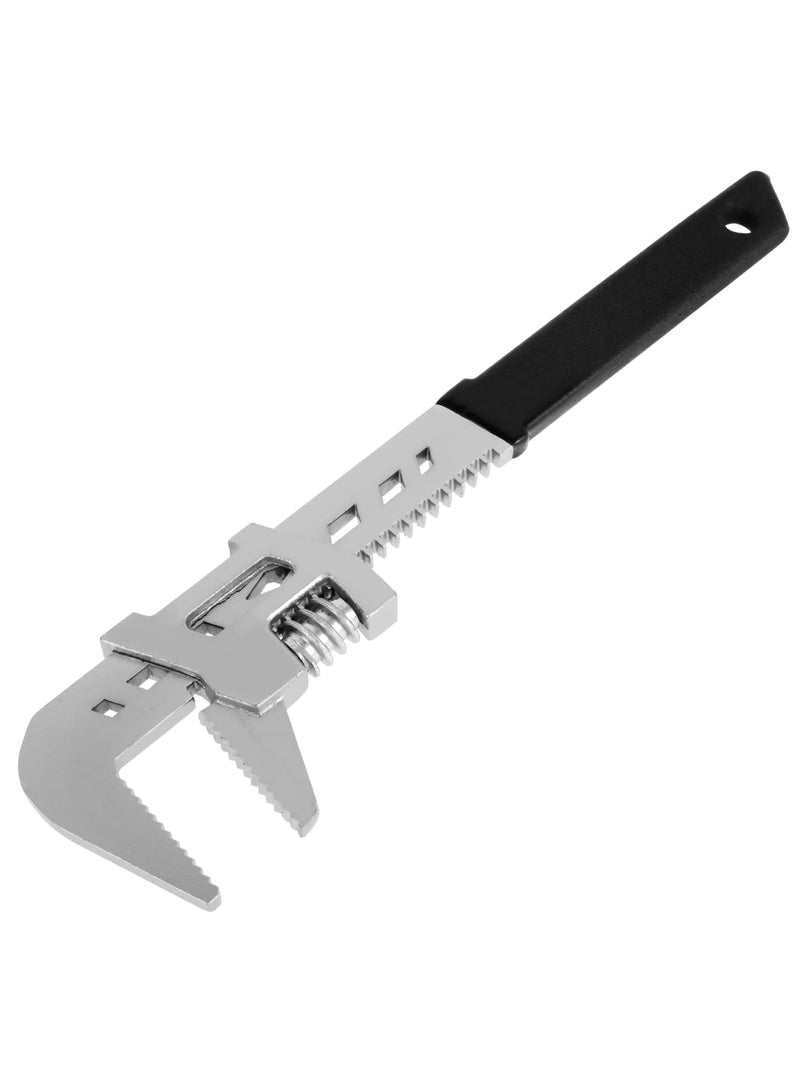 SYOSI Automotive Wrench, Adjustable,10-inch Wide Jaw Spanner with 2" Opening, F-Shaped Adjustable Wrench for Cars, Construction, Plumbing, Machine Maintenance and Household Repairs (Black) - Image 1