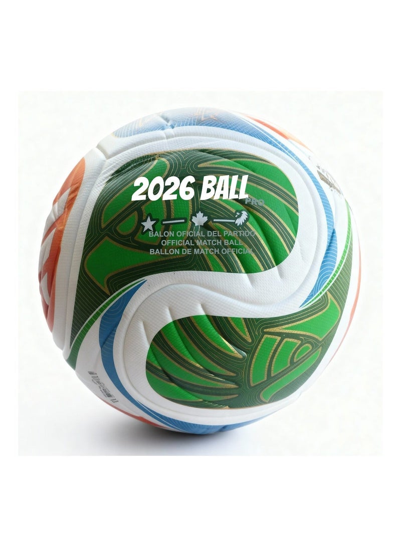 World Cup 26 Ball | Football Soccer Ball | With Air | Thermal Bonded | World Cup 26 | Size 5 - Image 2