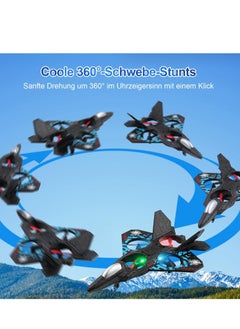 zenvo X Model L0712 Remote Control Drone Plane – 2.4GHz Quadcopter with Auto Hover, 3D Flip, Colored Lights, USB Charging – RC Fighter Aircraft for Kids & Adults (RTF)  - Image 3