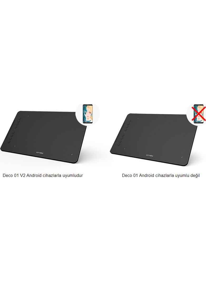 XP-PEN - Deco 01 V2 Graphics Tablet - Image 1