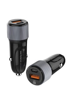 C510Q High Quality Fast Car Charger Dual Port (USB-C & USB) 38W With Type-C To Type-C Charging Cable 1M - Black - pzsku/Z39AFF5A55944DA87C283Z/45/_/1674664750/eb19f534-c6eb-406a-8658-f1ca72023a1e