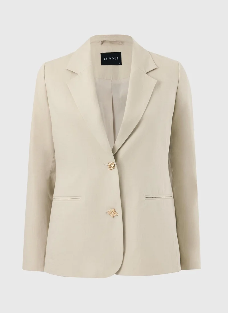 ماتلان Et Vous Taupe Co Ord Blazer