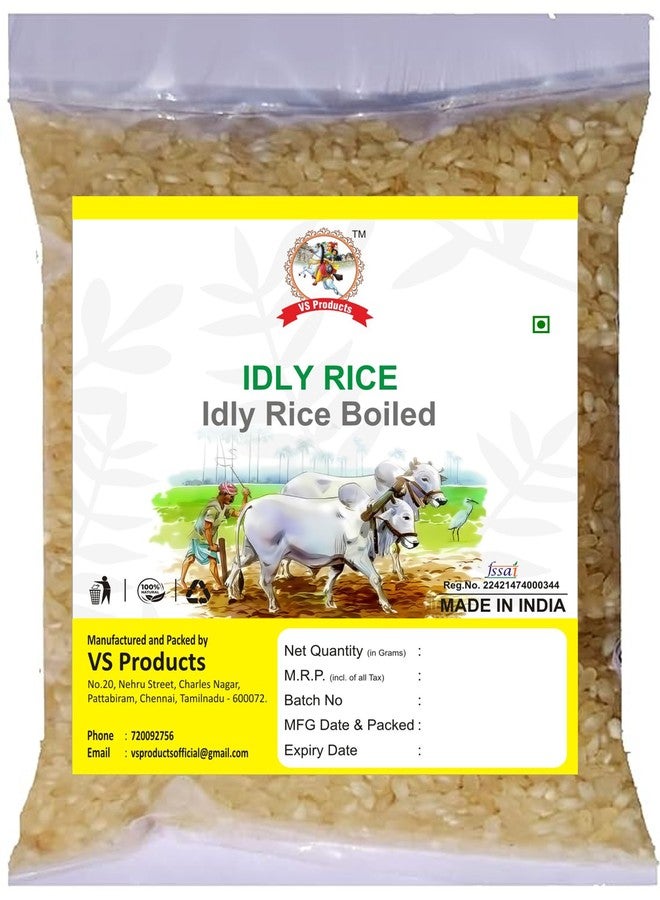 VS Products Organic Idly Rice Boiled, 1.950 Kg | Idly Rice for Breakfast | Idly Chawal | Idli Chaval, 1.950 Kg … - Image 1