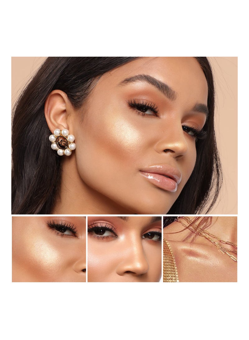 KASTWAVE Liquid Highlighter Makeup Stick, Dewy Finish, Moisturizing Silky Smooth Texture, Cream Highlighter Lightweight, Easy To Spread, Long-lasting Natural Makeup Effect (01#Spotlight) - Image 5