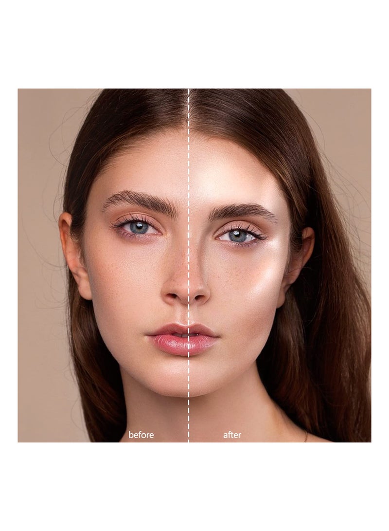 KASTWAVE Liquid Highlighter Makeup Stick, Dewy Finish, Moisturizing Silky Smooth Texture, Cream Highlighter Lightweight, Easy To Spread, Long-lasting Natural Makeup Effect (01#Spotlight) - Image 2